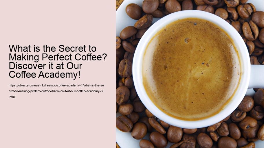 What is the Secret to Making Perfect Coffee? Discover it at Our Coffee Academy!